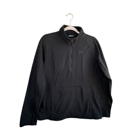 The North Face Quarter Zip Pullover Jacket Fleece Black Women’s Size XL - Picture 2 of 7